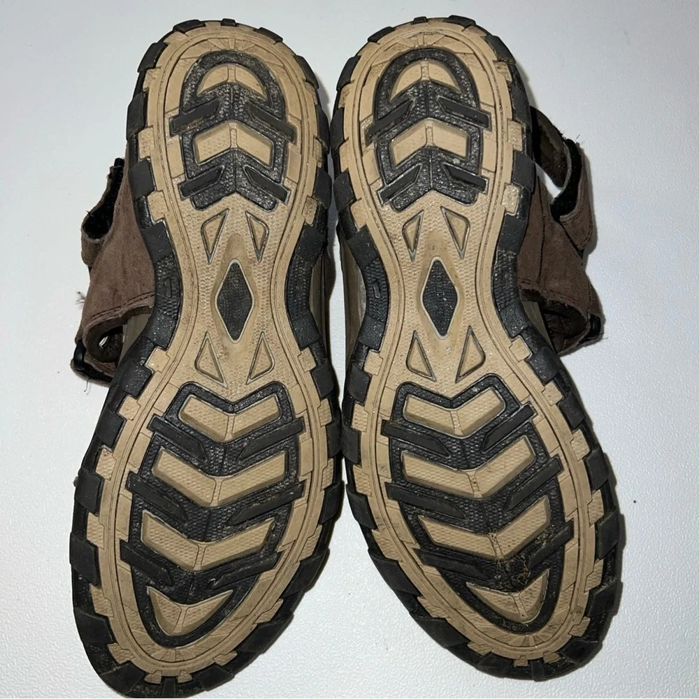 Karrimor Antibes Leather Sandals Mens Brown Size 9 Walking Hiking.